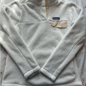 Patagonia Women's Off-White half button Sweater